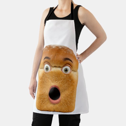 Shocked Bread Loaf Funny Meme Face Schort (Insitu)