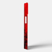 Shocked Expression: Artistic Red Grunge Case (Achterkant / Rechts)