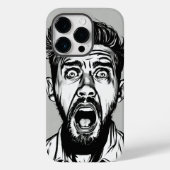 SHOCKED Mustache speciaal ontworpen Case-Mate iPhone Case (Achterkant)