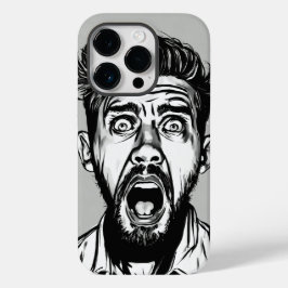 SHOCKED Mustache speciaal ontworpen Case-Mate iPhone 14 Pro Hoesje