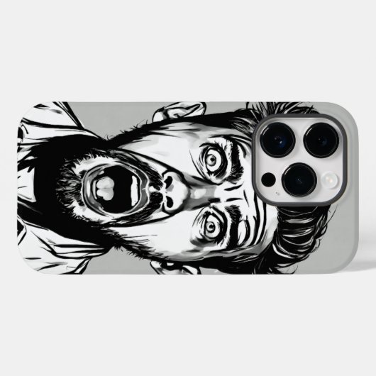 SHOCKED Mustache speciaal ontworpen Case-Mate iPhone Case (Achterkant (horizontaal))