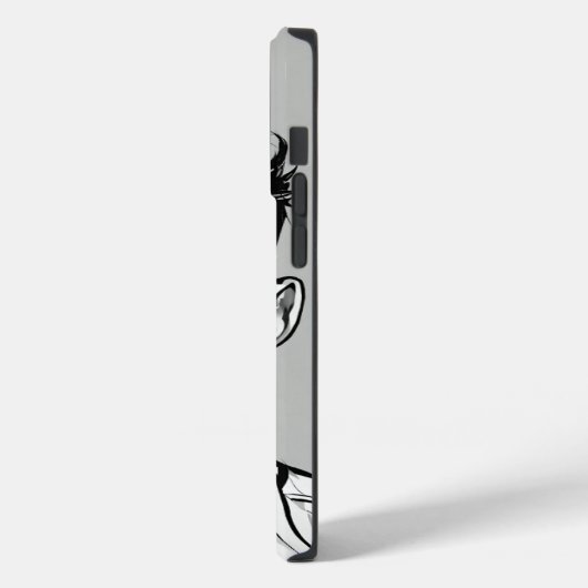 SHOCKED Mustache speciaal ontworpen Case-Mate iPhone Case (Achterkant / Links)