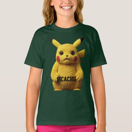 "Shocked Pikachu Mugshot — Designed  T-shirt (Voorkant)