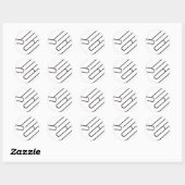 Shocker Ronde Sticker (Vel)