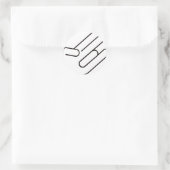Shocker Ronde Sticker (Tas)