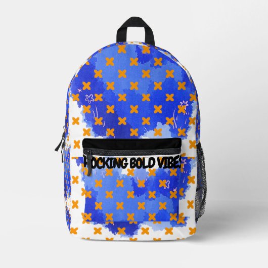 SHOCKING BOLD VIBES Print Cut Naaizak Bedrukte Rugzak (Voorkant)