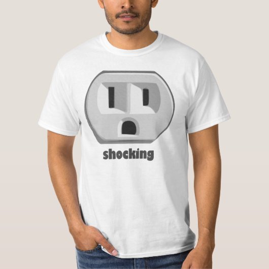 Shocking Electricity Wall Outlet T-shirt (Voorkant)