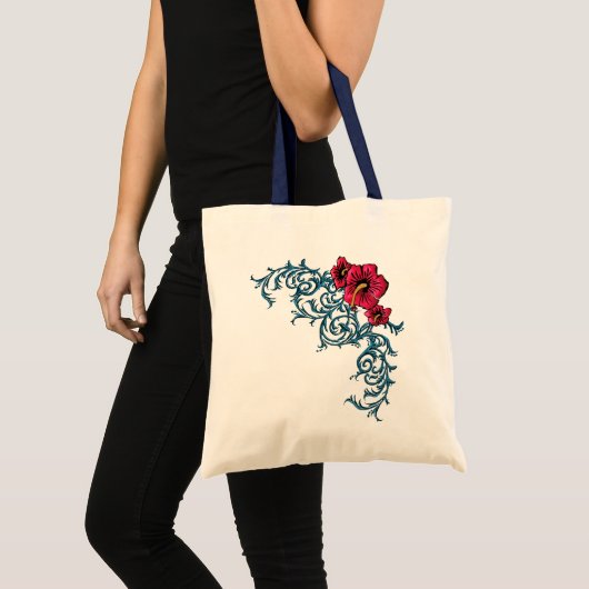 Shocking Hibiscus Tote Bag (Voorkant (product))