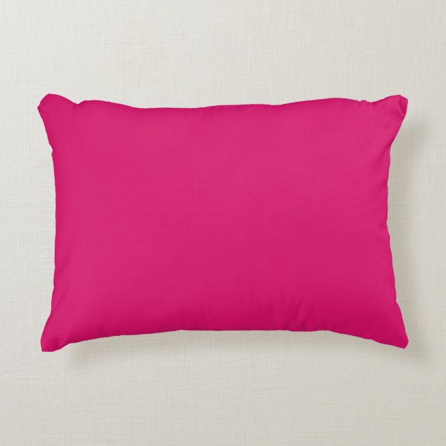 Shocking Pink, Solid, Lovely,Simple,Modern Accent Kussen (Voorkant)