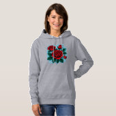 Shocking Roses Dames Hoodie (Voorkant volledig)