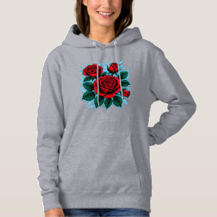 Shocking Roses Dames Hoodie