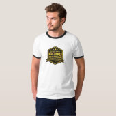 Shockingly Good Electrician Gold Badge Certified T-shirt (Voorkant volledig)