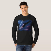 SHOCKWAVE II Vliegtuig Dark T-SHIRT (Voorkant volledig)