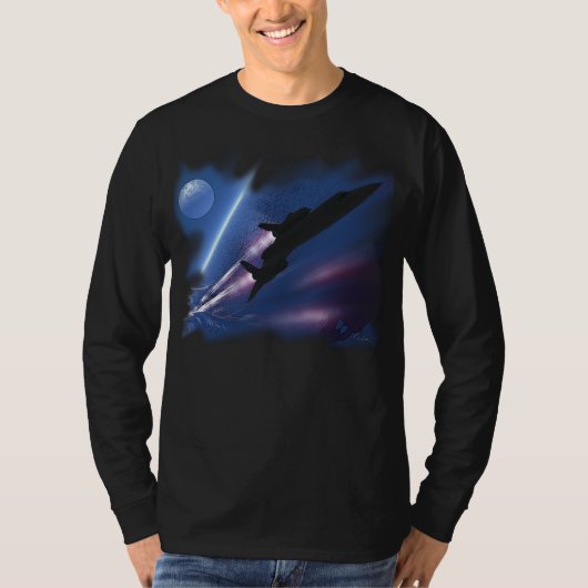SHOCKWAVE II Vliegtuig Dark T-SHIRT (Voorkant)
