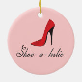 Shoe-a-holic Fashionista Ornament (Achterkant)