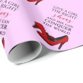 Shoe-aholic, geef een meisje de juiste schoenen. cadeaupapier (Rol Hoek)