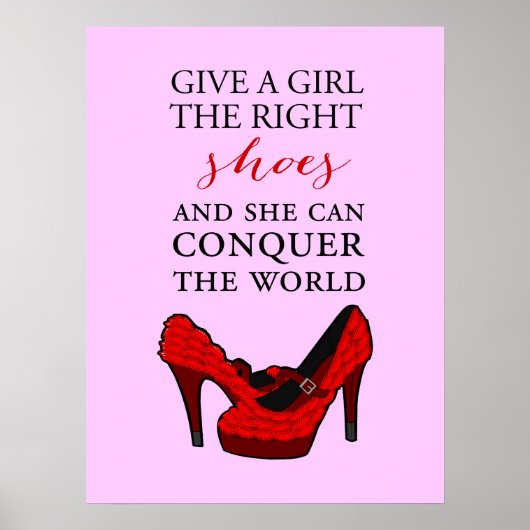 Shoe-aholic, geef een meisje de juiste schoenen. poster (Voorkant)