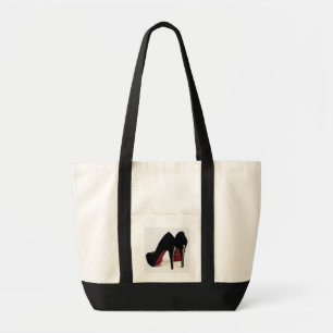 Shoe Bag Black Zipper Heels Tote Bag