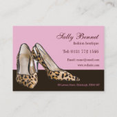 Shoe Boutique Store Visitekaartje (Achterkant)