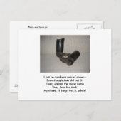 SHOE BRIEFKAART (Voorkant / Achterkant)