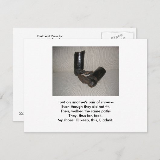 SHOE BRIEFKAART (Voorkant / Achterkant)