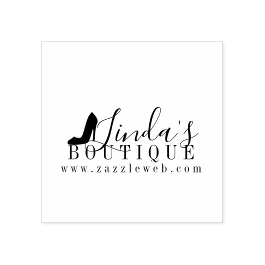 Shoe Closet Online Boutique Clothing Logo Rubberstempel (Afrduk)