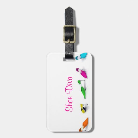 Shoe Diva Bagagelabel (Voorkant verticaal)