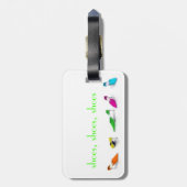 Shoe Diva Bagagelabel (Achterkant verticaal)