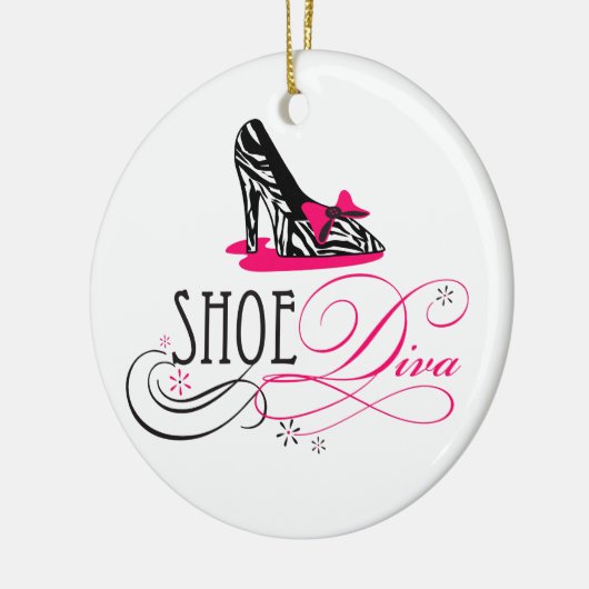 Shoe Diva Zebra Print Ornament (Links)