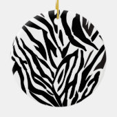 Shoe Diva Zebra Print Ornament (Achterkant)
