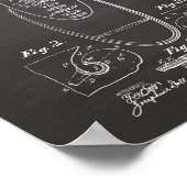 Shoe Eyelet 1905 Patent Art Chalkboard Poster (Hoek)