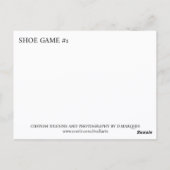 SHOE GAME #1 BRIEFKAART (Achterkant)
