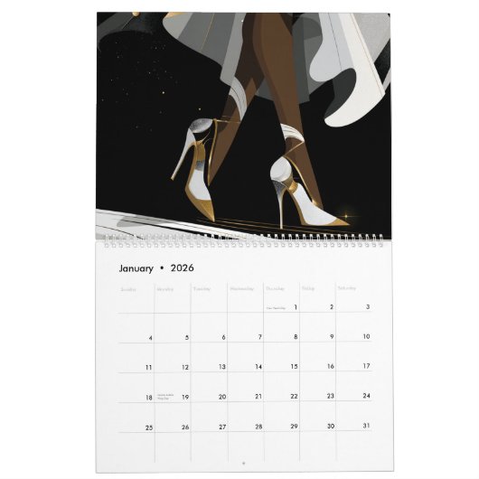 SHOE GAME 2026 Calendar Kalender (Jan 2026)
