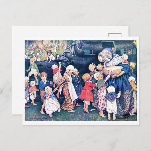 Shoe House, Jessie Willcox Smith Briefkaart (Voorkant / Achterkant)