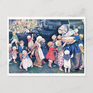 Shoe House, Jessie Willcox Smith Briefkaart