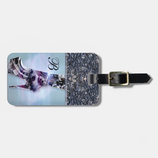 Shoe Love Monogram Bagagelabel (Voorkant horizontaal)