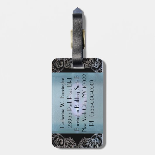 Shoe Love Monogram Bagagelabel (Achterkant verticaal)