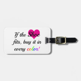 Shoe Lover Bagagelabel