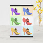 Shoe Lover Birthday Card Kaart (Gele Bloem)