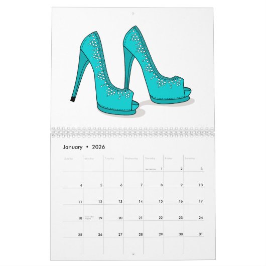 Shoe Lover Calendar Kalender (Jan 2026)