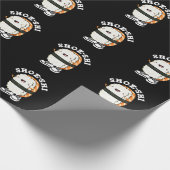 Shoe-shi Funny Sushi Pun Dark BG Cadeaupapier (Hoek)