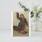 Shoe Shine Boy van John George Brown Briefkaart (Staand voorkant)