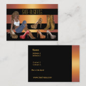 Shoe Visitekaartje Gold Black (Voorkant / Achterkant)