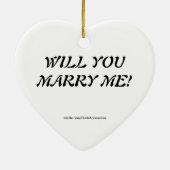 Shoe wil je me versieren? keramisch ornament (Achterkant)