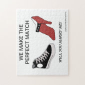 Shoe wil je met me trouwen puzzle legpuzzel (Verticaal)