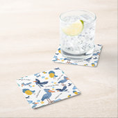 Shoebill Baby Shower Napkins Kartonnen Onderzetters (Insitu)