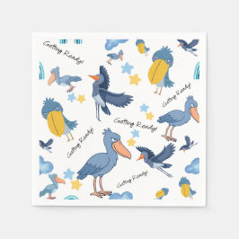 Shoebill Baby Shower Napkins Servet