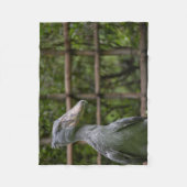 Shoebill (Balaeniceps rex) Fleece Deken (Voorkant)