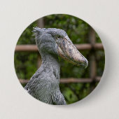 Shoebill (Balaeniceps rex) Ronde Button 7,6 Cm (Voorkant)