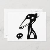 shoebill balaeniceps rex , shoebird シ コ ウ ハ ビ   briefkaart (Voorkant / Achterkant)